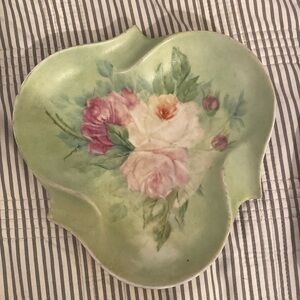 ♥️❤️Vintage English rose decor plate